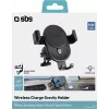 SBS TESUPWIR10CLIPSTG soporte de carga inalámbrico para coche 10W - negro