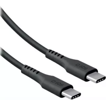 SBS Cable USB-C a USB-C 2m 100W Negro