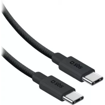 SBS cable de nailon USB-C a USB-C 2m 240W negro