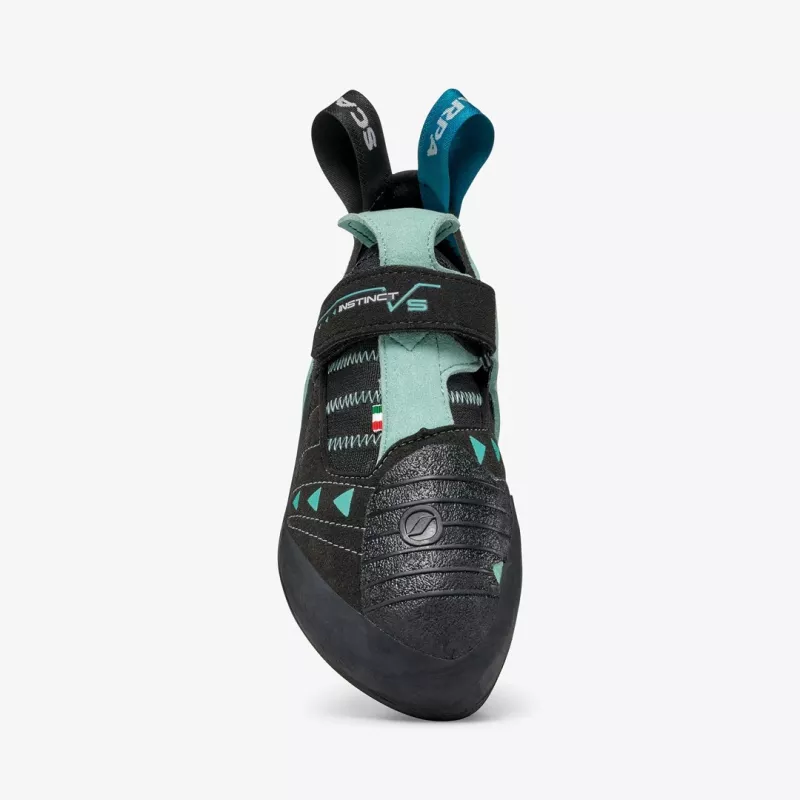 Scarpa Instinct VS Pie de gato para mujer, 37.5, negro - aqua