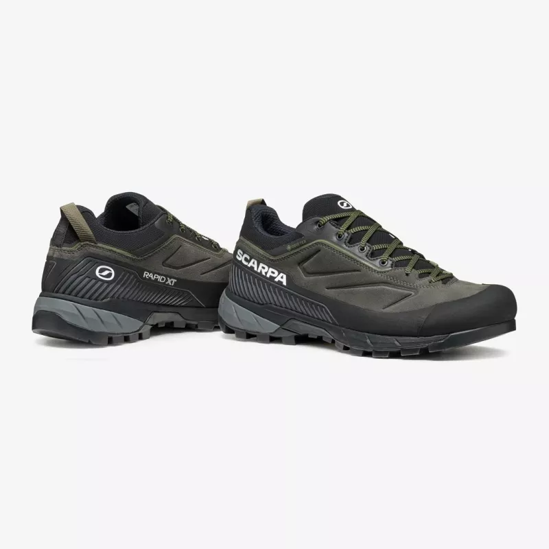 Scarpa RAPID XT GTX Zapato de aproximación, 44, Shark - Military