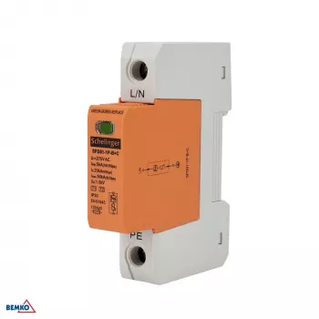 SCHELINGER A51-SPD01-1P-B+C protector contra sobretensiones Type 1+2 1 polo 5kA (10/350) clase B+C