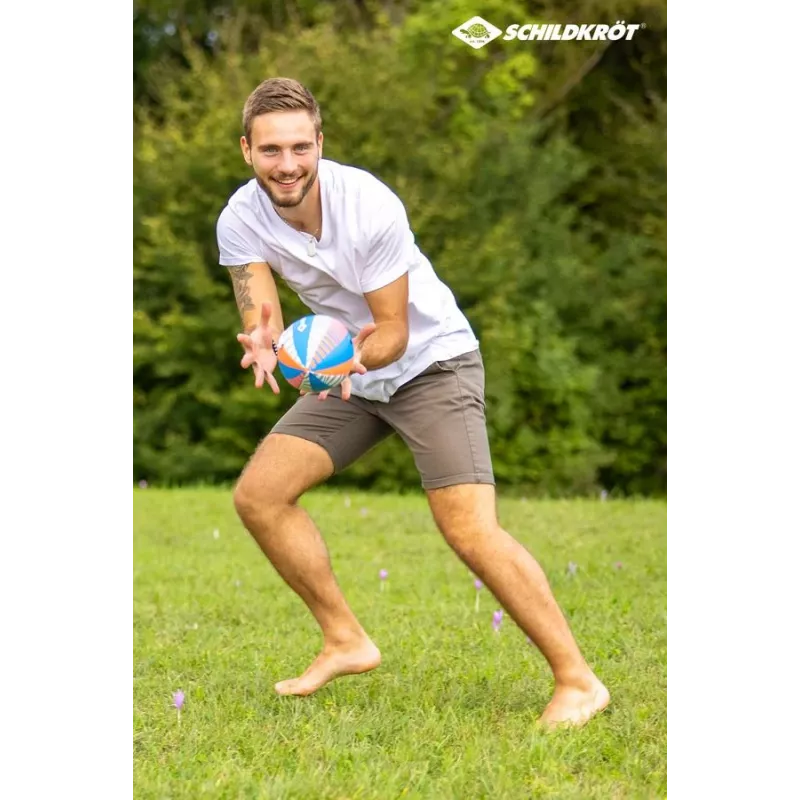 SCHILDKROT balón de fútbol americano de neopreno talla 6 - superficie textil suave, resistente al agua salada, balón de playa y agua para jóvenes 970345