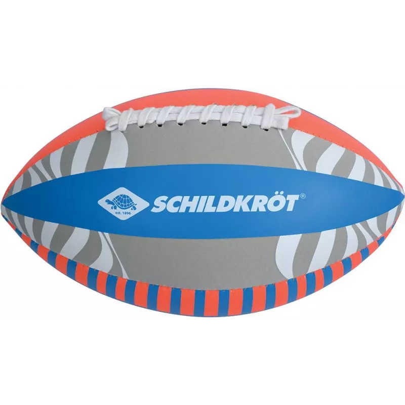 SCHILDKROT balón de fútbol americano de neopreno talla 6 - superficie textil suave, resistente al agua salada, balón de playa y agua para jóvenes 970345