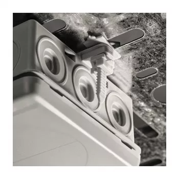 Schnabl UBK Clip universal de fijación para bandeja de cables – montaje directo sin taladrar, acero galvanizado, capacidad de carga 50 kg