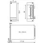 SCHROFF 21006945 Placa frontal