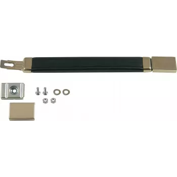 SCHROFF asa de banda 240mm tirador de aluminio negro, 22mm de ancho de agarre, 220mm de distancia de montaje 10504003