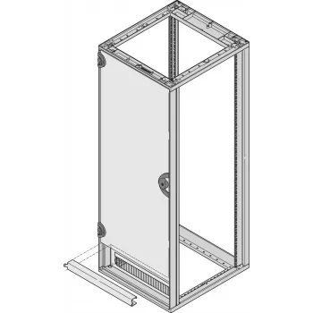 SCHROFF Soporte de bisagra de puerta 33mm RAL 7021 Gris antracita acero para armarios 27230060