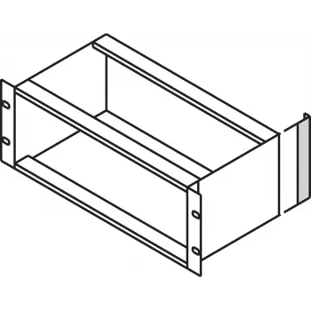 SCHROFF Terminal de perfil de esquina EMC para carcasas 3U, aluminio, cromatizado claro, 128,4 mm, 24561198