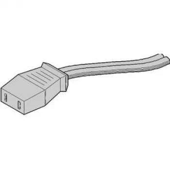 SCHROFF Cable de alimentación de ventilador para unidades de ventilador Pagoda, 0,5 m, 3 polos a extremo abierto, Negro