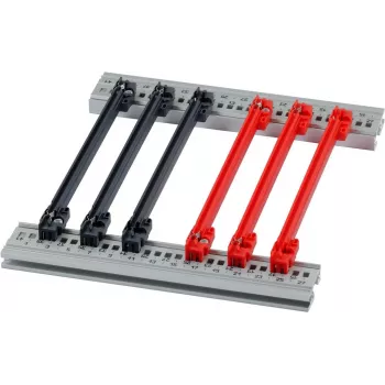 SCHROFF Kit de accesorios para guía de patín 160TE 2mm Rojo (pack de 10) 24568363