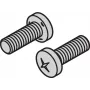 SCHROFF tornillo de cabeza plana M5x12 acero galvanizado Phillips DIN 7985, 100 unidades 21100788