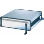 SCHROFF Pie de apoyo trasero con inserto de goma, 3U, RAL 7016 gris antracita 24575114