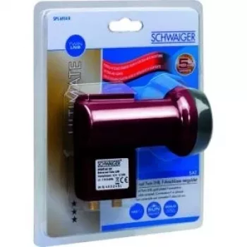 Schwaiger SPS6914R distribuidor de señal F de 2 vías 5-2400 MHz, paso DC, terracota