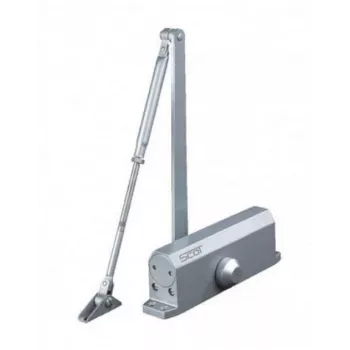 SCOT DC-30 Cierrapuertas para puertas de 80-100 kg, ajustable EN 3-5, plata