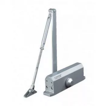 SCOT DC-30 Cierrapuertas para puertas de 80-100 kg, ajustable EN 3-5, plata