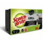 Scotch-Brite limpiador de parrilla BBQ estropajo negro extra fuerte con tira de agarre respetuosa con las uñas, 1 ud. (GNS1N)