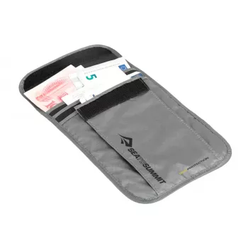 Sea To Summit bolsa de cuello/cartera de cuello con protección RFID, negro