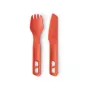 Sea To Summit Passage set de cubertería naranja - set de cubertería de camping ligero de 3 piezas