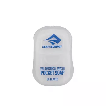 Sea To Summit Wilderness Wash Jabón de bolsillo 50 hojas - biodegradable, sin perfume, multiusos
