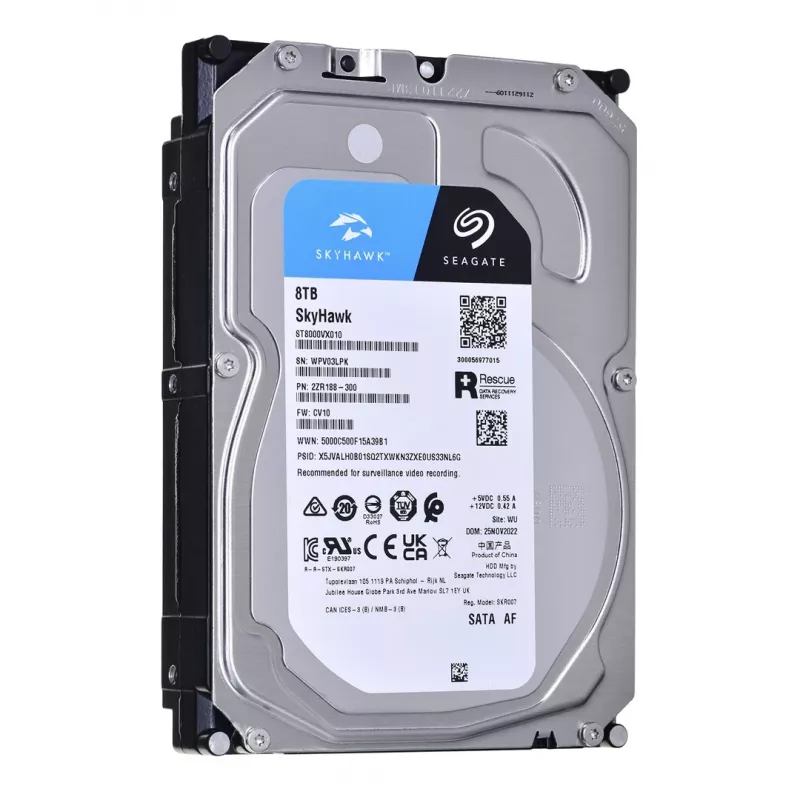 Seagate SkyHawk ST8000VX010 8 TB Disco Duro Interno de Vigilancia - 3,5