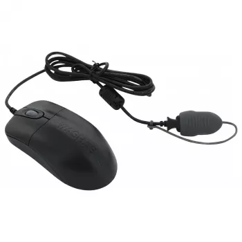 Seal Shield Silver Storm Ratón óptico cableado, 3 botones, USB, Negro, 800 DPI, IP68 resistente al agua, apto para lavavajillas