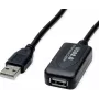 SECOMP STANDARD cable alargador USB 2.0 activo, 10m, conector macho Type-A a conector hembra, negro 11.55.3115