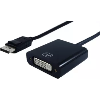 SECOMP STANDARD cable adaptador DisplayPort conector macho a DVI-D Single Link conector hembra, 15cm, negro (11.55.3202)