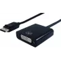 SECOMP STANDARD cable adaptador DisplayPort conector macho a DVI-D Single Link conector hembra, 15cm, negro (11.55.3202)