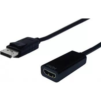 SECOMP STANDARD Adaptador DisplayPort a HDMI, v1.2, conector DP macho a HDMI hembra (S3204)