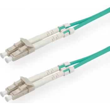 SECOMP STANDARD Cable de red de fibra óptica OM3 50/125 µm LC/LC dúplex turquesa 2 m S1802