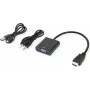 SECOMP STANDARD Cable adaptador HDMI a VGA + audio de 3,5 mm, 0,23 m (S3210)