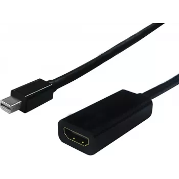 SECOMP STANDARD adaptador Mini DisplayPort a HDMI, 4K, dorado, negro S3206
