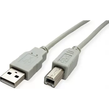 SECOMP STANDARD cable USB 2.0, Type-A-B, beige, 0,8 m (S3101)