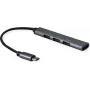 SECOMP STANDARD Hub USB 2.0, conector USB-C, 4 conectores USB-A (3x USB 2.0 + 1x USB 3.2 Gen1) (S3017)