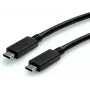 Cable USB 3.2 Gen 2 SECOMP STANDARD, E-Mark, USB-C a USB-C, recto, 10 Gbit/s, 100W, negro, 1 m (S3521)