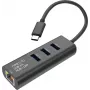 SECOMP STANDARD convertidor USB-C a Gigabit Ethernet + hub USB 3.0 de 3 puertos (S1431)