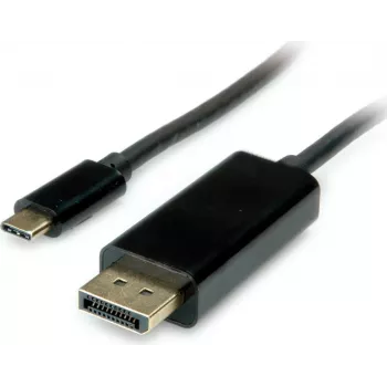 SECOMP cable adaptador USB-C a DisplayPort 1.2 ST/ST 2 m negro S3733