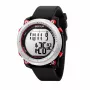 Reloj de cuarzo SECTOR hombre R3251546002 45 mm correa de silicona negra