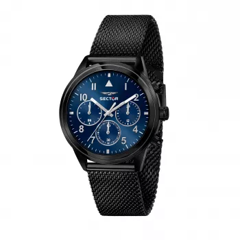 SECTOR Reloj hombre R3253540010 40mm esfera negra correa de silicona