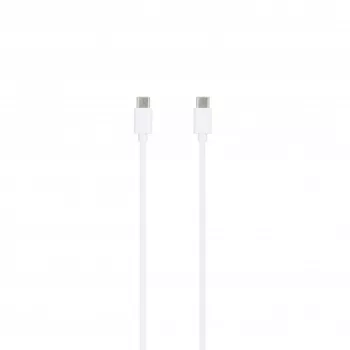 SEEK TOTI cargador de pared 20W Type-C PD con cable de datos Type-C a Type-C 1 m PVC 3A, blanco