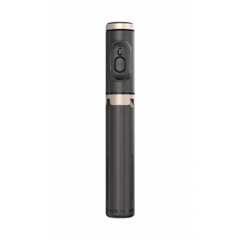 SEEK TOTI palo selfie con diseño oculto y trípode estable Q12, negro