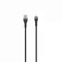 SEEK TOTI cable trenzado USB-A a Lightning 2m 2A (Non-MFI) negro