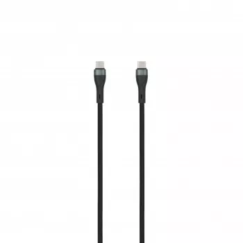SEEK TOTI USB-C a USB-C 2m cable trenzado 3A negro