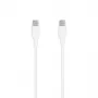 SEEK TOTI cable de silicona USB-C a USB-C 1m 3A blanco