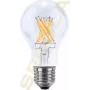 SEGULA bombilla LED de filamento transparente E27 6,5W 2700K regulable A60