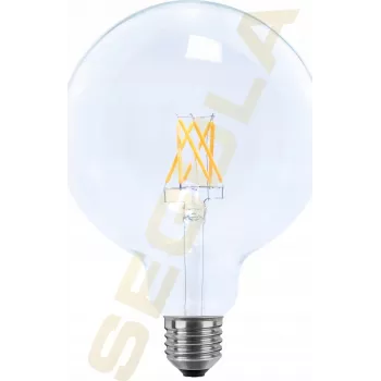 SEGULA LED Globe 125 transparente E27 6.5W 650Lm 2700K blanco cálido regulable