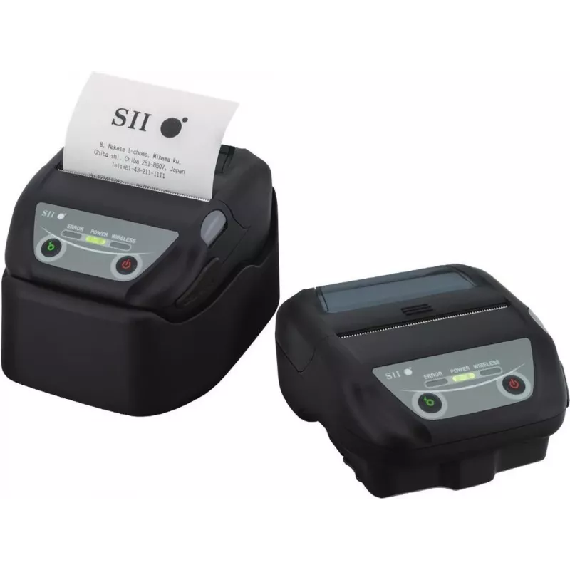 Seiko Instruments MP-B30 Impresora térmica móvil para etiquetas, 203 dpi, 127 mm/s, USB y Bluetooth, negra MP-B30-B02JK1-EA