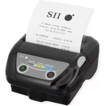 Seiko Instruments MP-B30 Impresora térmica móvil para etiquetas, 203 dpi, 127 mm/s, USB y Bluetooth, negra MP-B30-B02JK1-EA