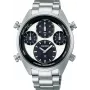 SEIKO SFJ001P1 Reloj cronógrafo solar de cuarzo de hombre 42mm Acero inoxidable